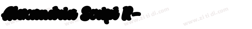 Alexandria Script R字体转换